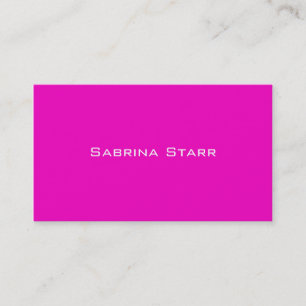 Neon Hot Pink Trend Color Personalized Card