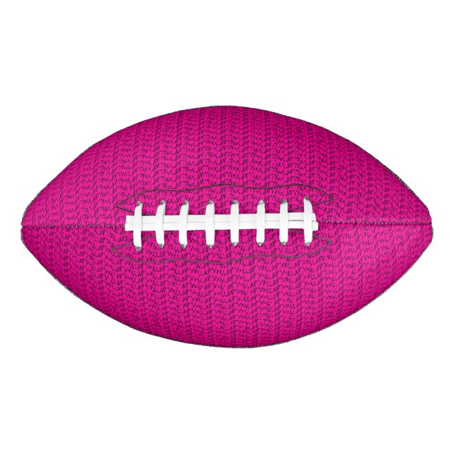 Neon Hot Pink Weave Mesh Look Football (Front)