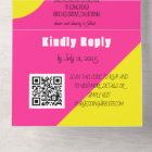 Neon Hot Pink Yellow Retro Modern Bold Elegant