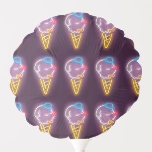 Neon Ice Cream Balloon