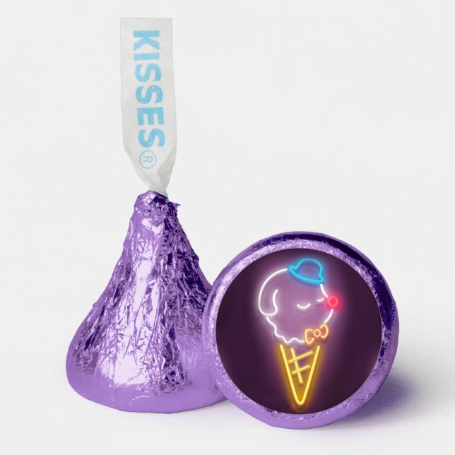 Neon Ice Cream Hershey®'s Kisses® (Front)