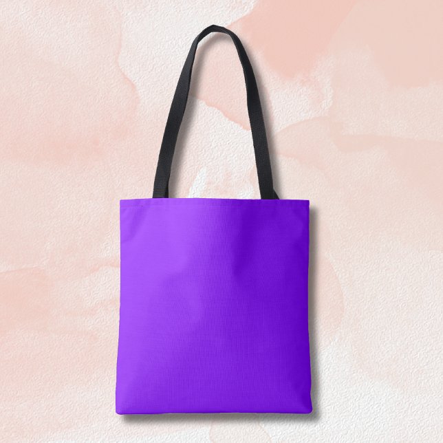 Neon Indigo Solid Color | Classic Tote Bag (Creator Uploaded)