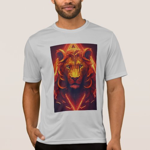 Neon Infernal Lion Ultra Definition T_Shirt