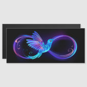 Neon Infinity Symbol with Glowing Hummingbird (Front/Back)