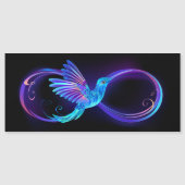 Neon Infinity Symbol with Glowing Hummingbird (Front)