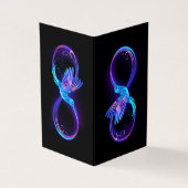 Neon Infinity Symbol with Glowing Hummingbird (Outside)