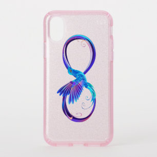 Neon Infinity Symbol with Glowing Hummingbird Speck iPhone XS Case