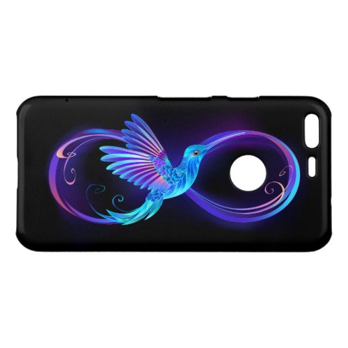 Neon Infinity Symbol with Glowing Hummingbird Uncommon Google Pixel Case