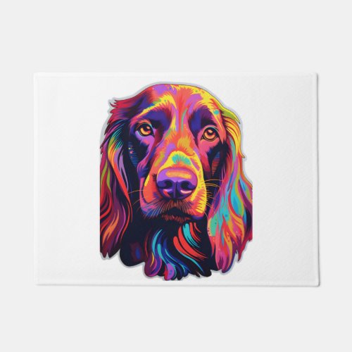 Neon Irish Setter   Doormat