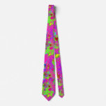 Neon Is A Splattered Paint CBDOilPrincess   Neck Tie