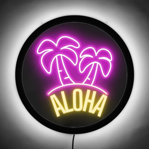 Neon Island Greeting LED Sign