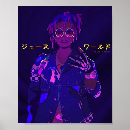 Neon Japanese Poster