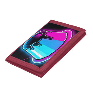 Neon Jelly Glow Dessert Art Trifold Wallet