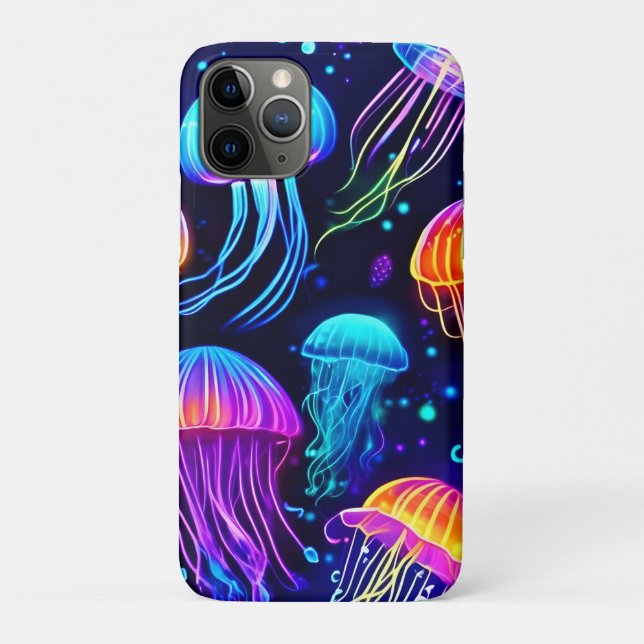 Neon Jellyfish Dreams Case-Mate iPhone Case (Back)