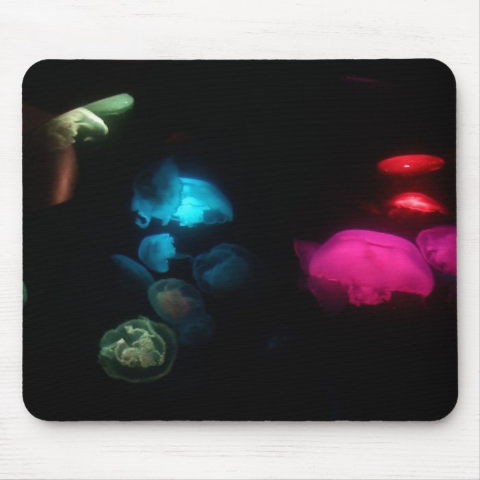 Neon Jellyfish Mousepad