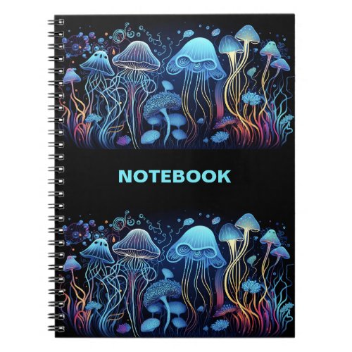 Neon Jellyfish Notebook