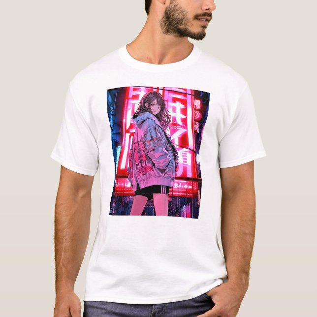 Neon JK T Shirt T-shirt|Sushi Musume GenerativeAI (Front)