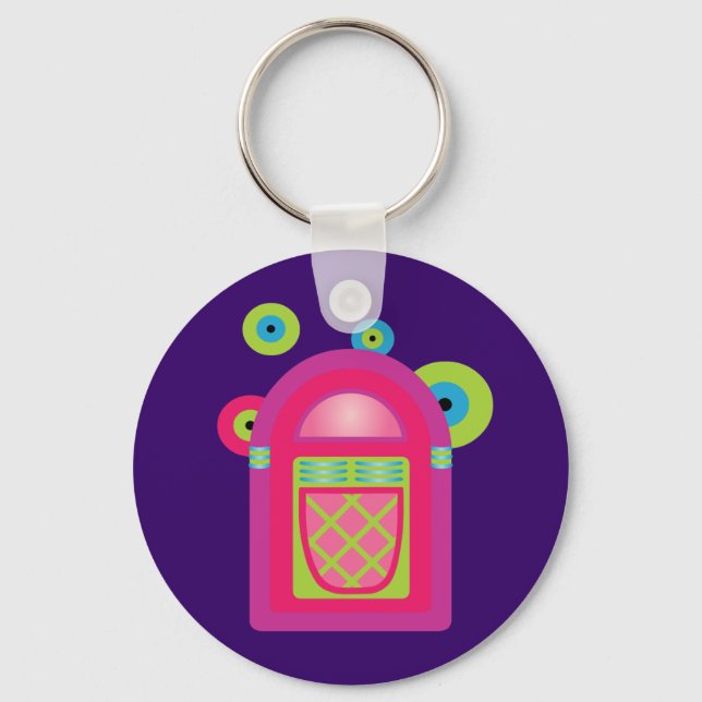 Neon Jukebox Keychain (Front)