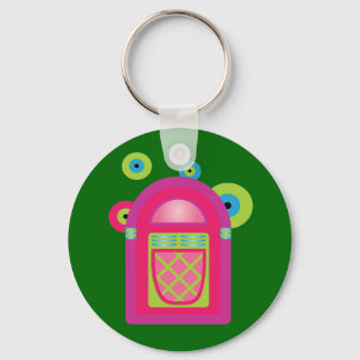 Neon Jukebox Keychain