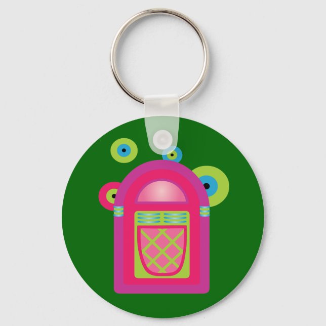 Neon Jukebox Keychain (Front)