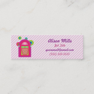 Neon Jukebox Mini Business Card