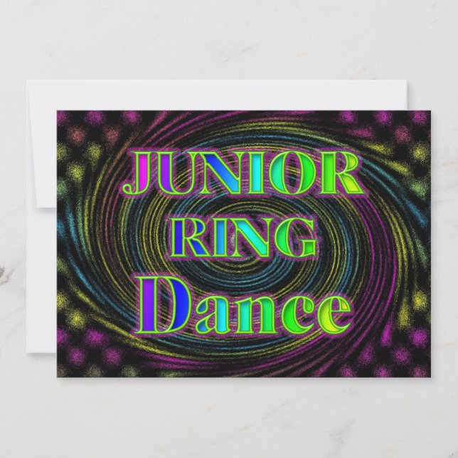 NEON JUNIOR RING INVITATION (Front)