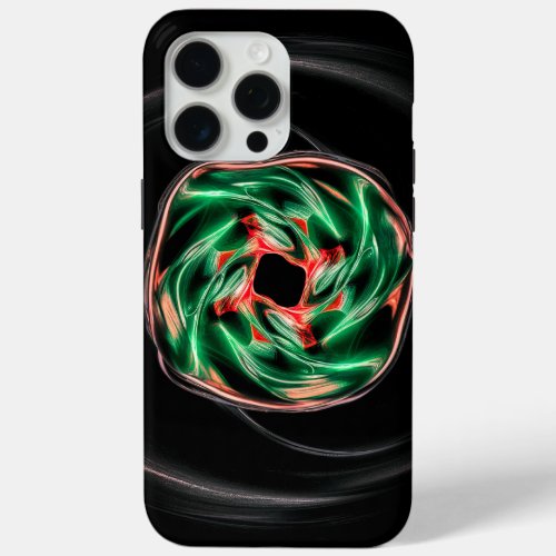 Neon Kaleidoscope A Futuristic Journey iPhone 15 Pro Max Case
