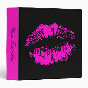 Neon Kiss 3 Ring Binder