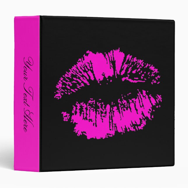 Neon Kiss 3 Ring Binder (Front/Spine)