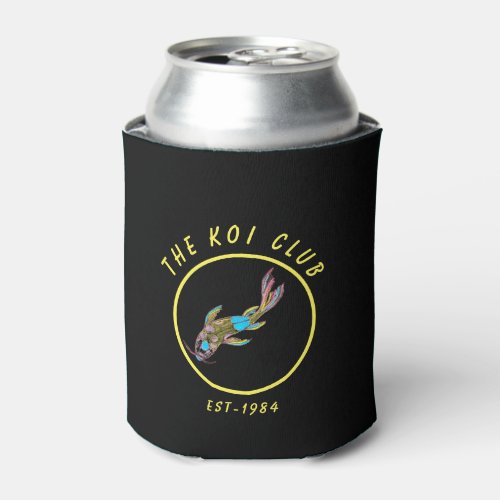Neon Koi Fish Personalized Insulated Can Cooler
