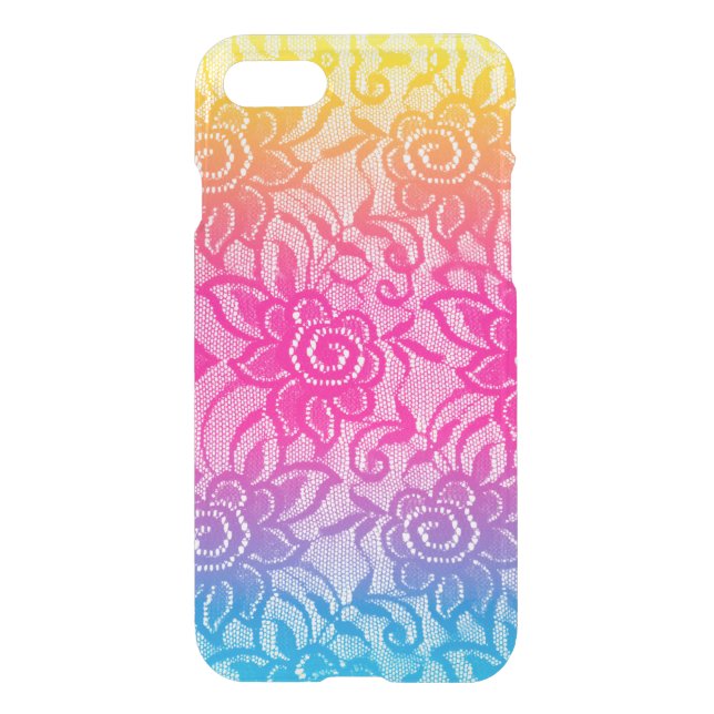 Neon Lace Uncommon iPhone Case (Back)