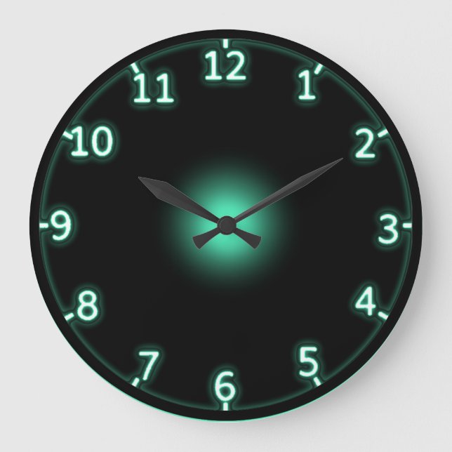 Neon Large Clock (Front)