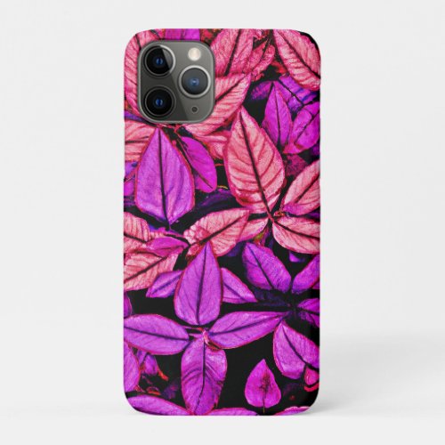 Neon Leaves Wonders iPhone 11 Pro Case