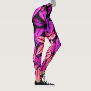 Neon Leaves Wonders Leggings