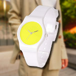 Neon Lemon Solid Color | Classic Watch<br><div class="desc">Neon Lemon - Introducing the timeless allure of the Solid Color Design: a captivating blend of classic form and elegant simplicity. This design is a celebration of the power and beauty found in a single, striking hue. Exuding sophistication, the solid color design embraces the essence of minimalism, making it a...</div>