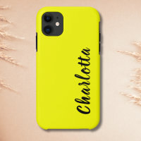 Neon Lemon Solid Color | Custom Personalize