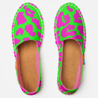 Neon Leopard Print Espadrilles