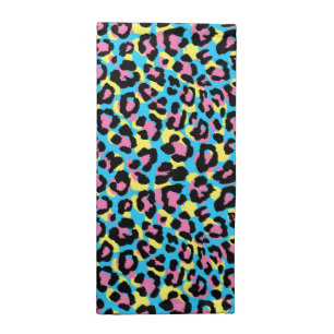 Neon Leopard Spots Pattern Cloth Napkin