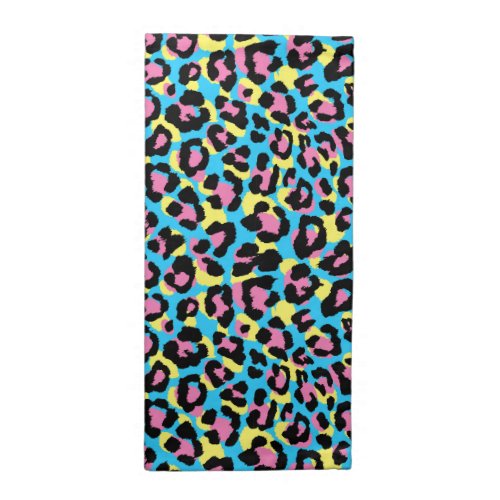 Neon Leopard Spots Pattern Cloth Napkin