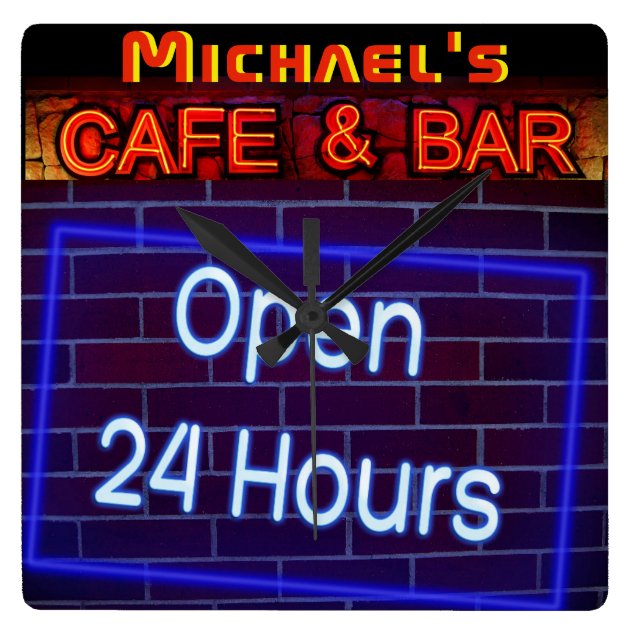 bar is open clock