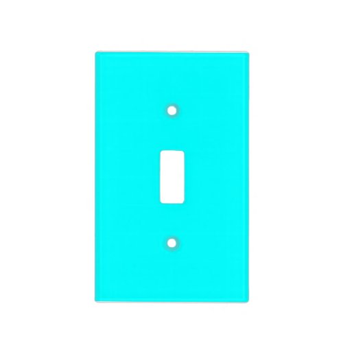 Neon light blue 00ffff  light switch cover