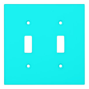 Neon light blue 00ffff  switch cover