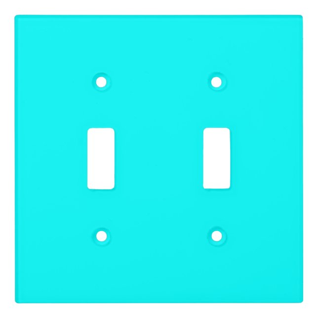 Neon light blue 00ffff  switch cover (Front)