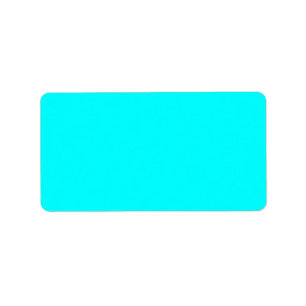 Neon light blue hex code 00ffff label