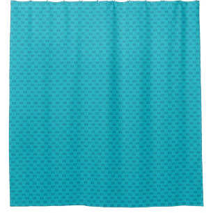 Neon light blue textured. shower curtain