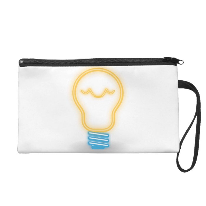 Neon Light Bulb Wristlet Purses