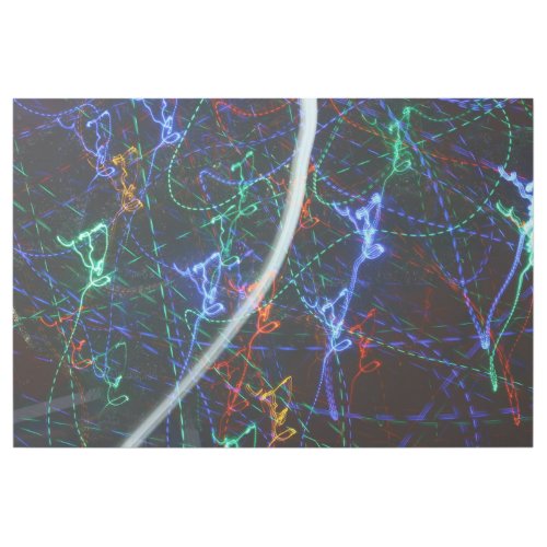 Neon Light Trails Abstract Photography. Cyberpunk Gallery Wrap