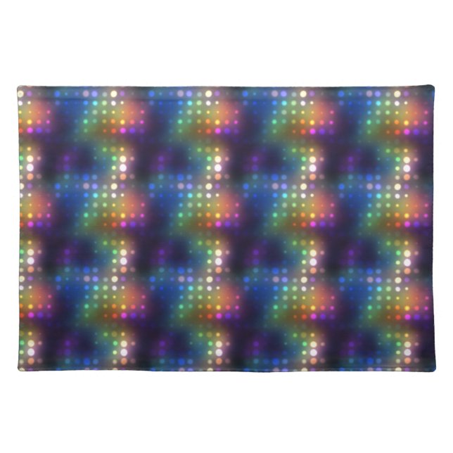 Neon Lights Abstract Placemat (Front)