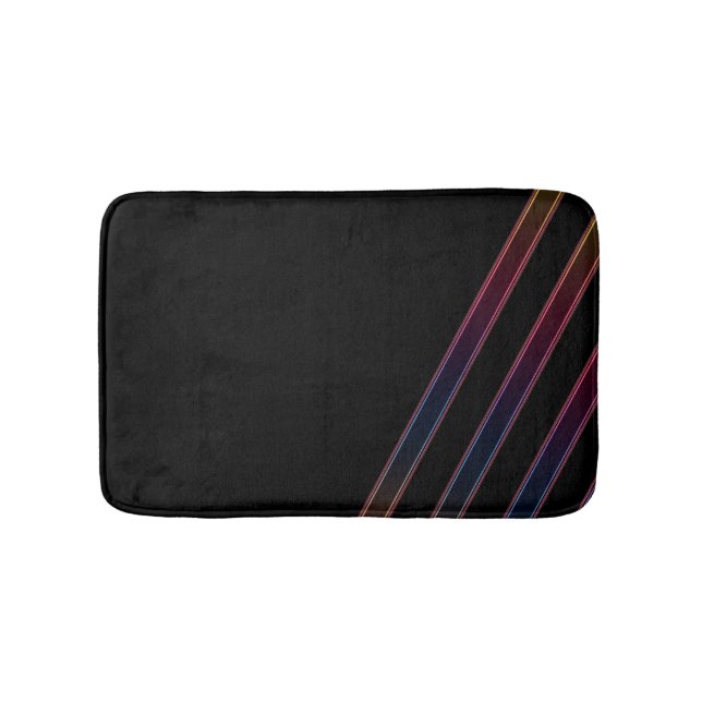 Neon Lights Bathroom Mat (Front)