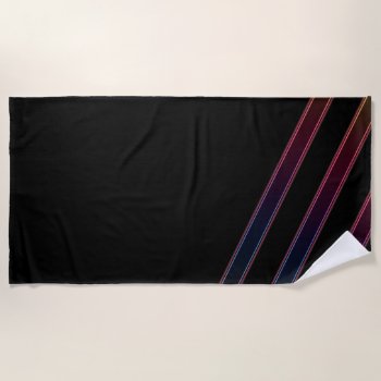 Neon Lights Beach Towel by CBgreetingsndesigns at Zazzle